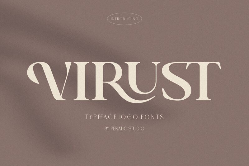 VIRUST Schriftart