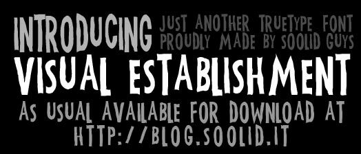Visual Establishment Schriftart