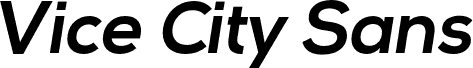 Vice City Sans Italic Bold