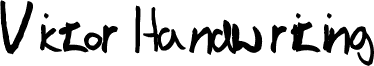 Victor Handwriting
