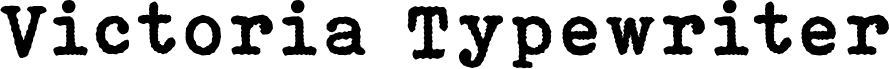 Victoria Typewriter Bold