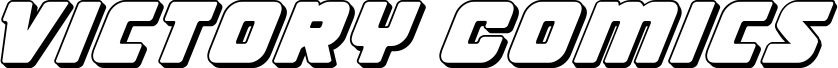 Anteprima del carattere Victory Comics 3D Italic