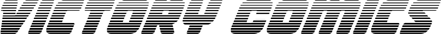 Anteprima del carattere Victory Comics Gradient Italic