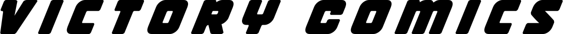 Anteprima del carattere Victory Comics Title Italic