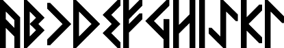 VIKING, MIDDLE Runes Bold Regular