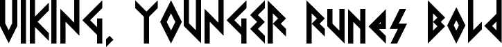 VIKING, YOUNGER Runes Bold Regular