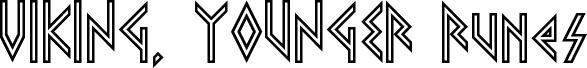 VIKING, YOUNGER Runes Regular