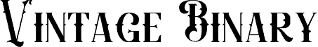 Vintage Binary carattere