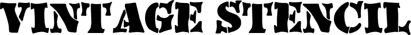 Vintage Stencil 字体