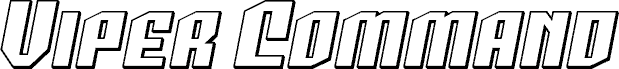 Viper Command 3D Italic carattere