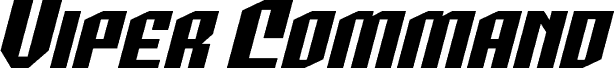 Viper Command Super-Italic carattere