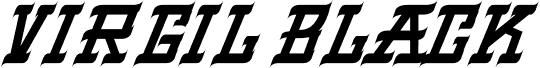 VIRGIL BLACK Italic