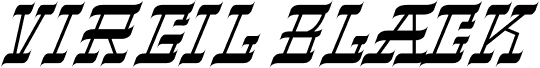 VIRGIL BLACK Narrow Italic
