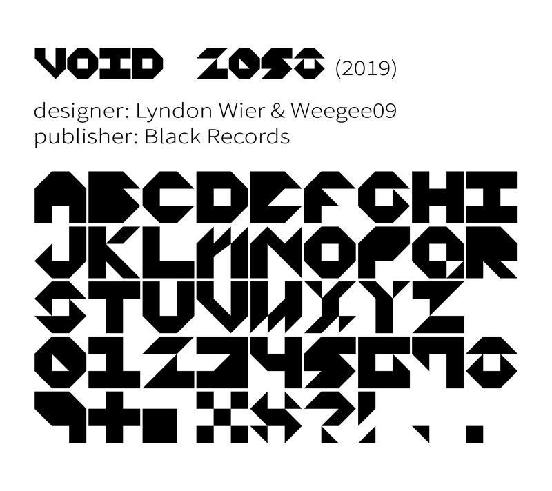 Void 2058 Шрифт