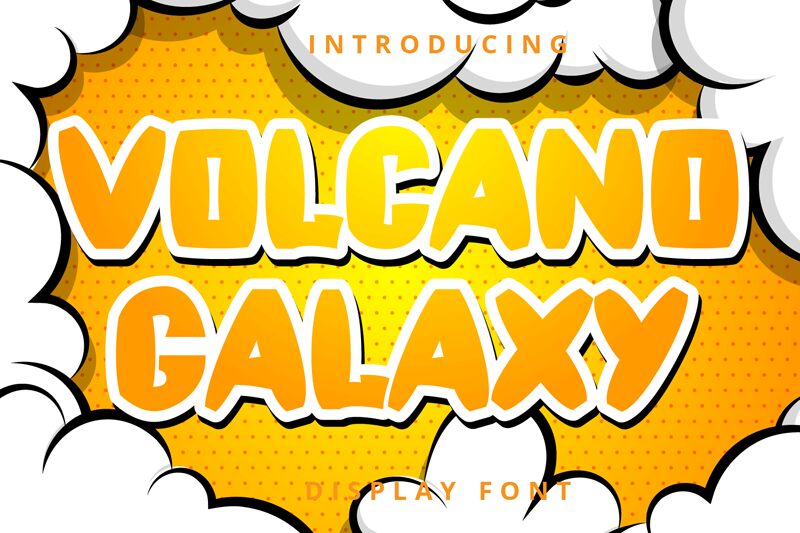 VOLCANO GALAXY Шрифт