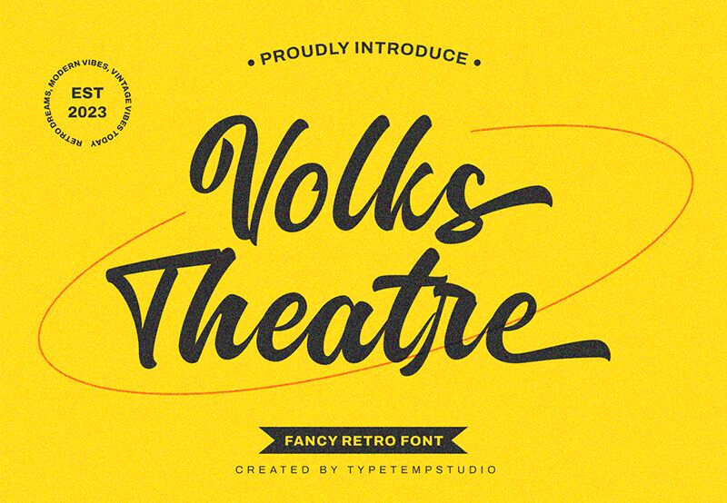 Volks Theatre Free Personal Use — Présentation de la police