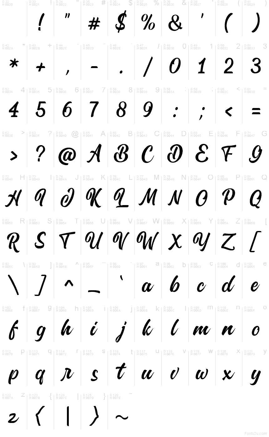 Latin de base - Table des caractères