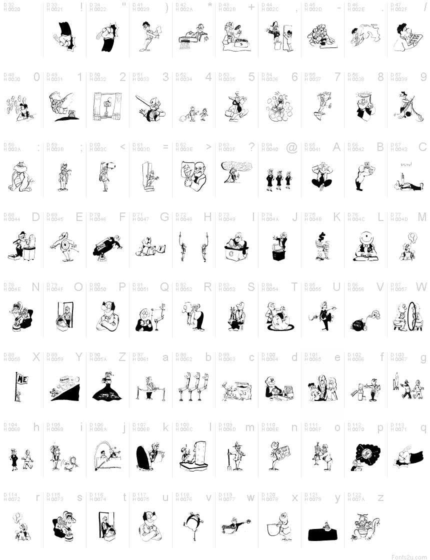 Basic Latin - charmap