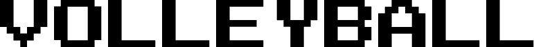 Preview of the Volleyball Regular font