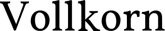 Vollkorn