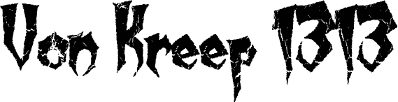 Von Kreep 1313 font | Fonts2u.com