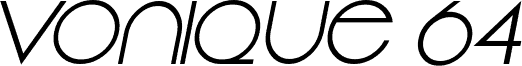 Vonique 64 Italic