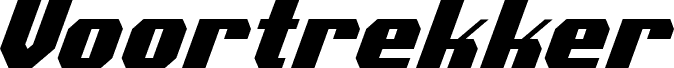 Voortrekker Condensed Italic