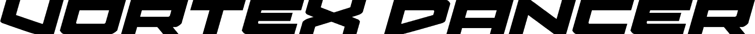 Ukážka písma Vortex Dancer Expanded Italic