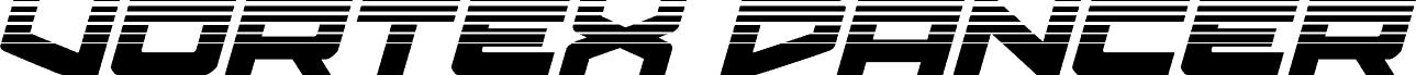 Ukážka písma Vortex Dancer Halftone Italic