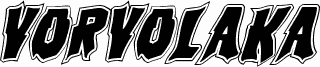 Podgląd czcionki Vorvolaka Academy Italic