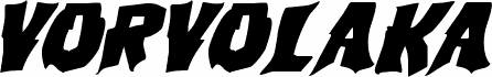 Podgląd czcionki Vorvolaka Expanded Italic