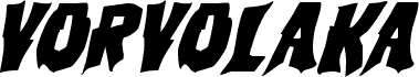 Podgląd czcionki Vorvolaka Italic