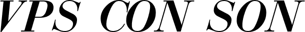 VPS Con Son Hoa Bold Italic