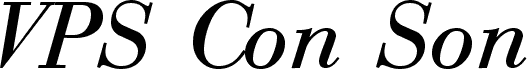 VPS Con Son Italic