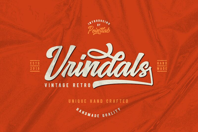Vrindals Script Schriftart