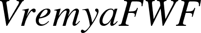 VremyaFWF Italic