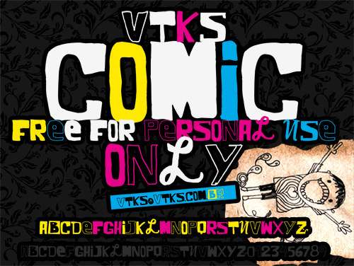 VTKS COMIC Schriftart