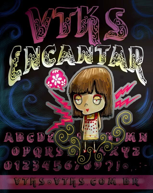 vtks encantar Schriftart