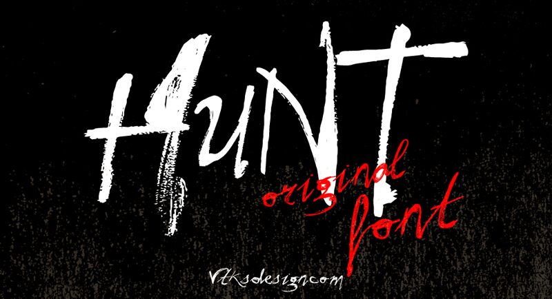 Vtks Hunt Schriftart