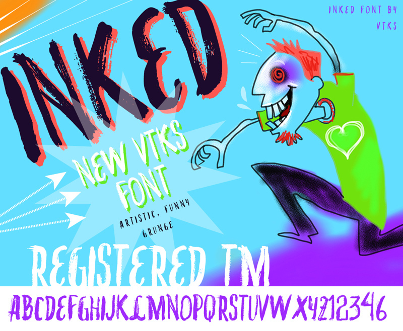 VTKS INKED Carattere