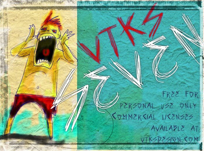 vtks seven Schriftart