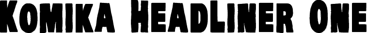 VTC-KomikaHeadLinerOne Bold