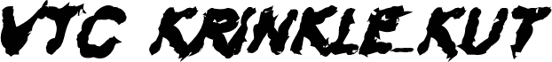 VTC Krinkle-Kut Bold Italic 字体预览