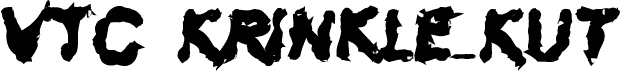 VTC Krinkle-Kut Bold 字体预览