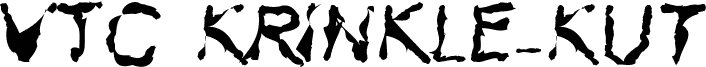VTC Krinkle-Kut Regular 字体预览