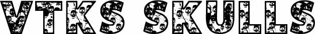 Preview of the VTKS SKULLS font