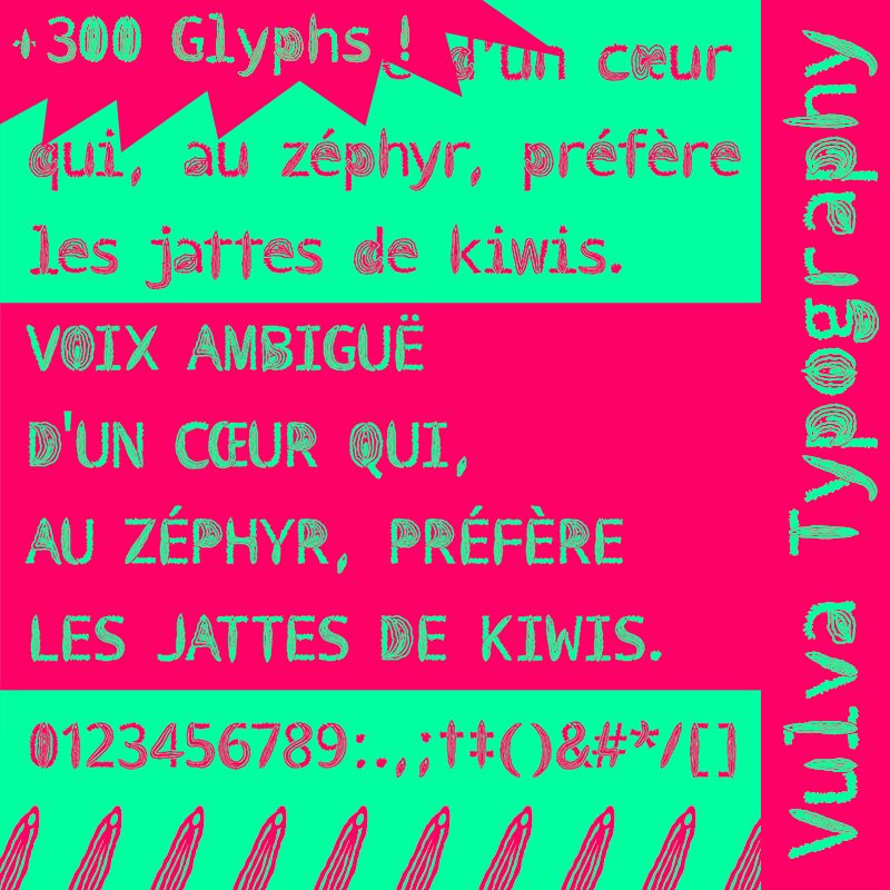 Vulva Typography Schriftart