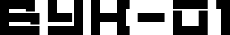 Preview of the VUK-01 font