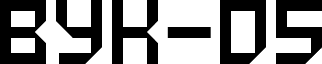 Preview of the VUK-05 font
