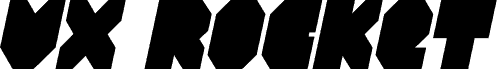 Náhled písma VX Rocket Condensed Italic